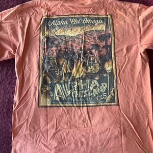 Alpha Chi -“Alpha Chisland Date Party” 2015 shirt